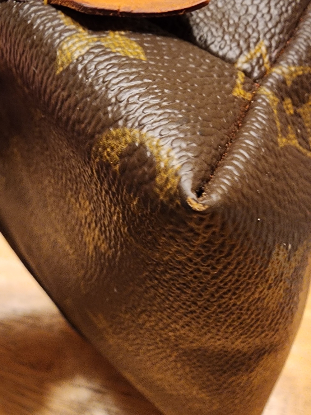 Louis Vuitton Brown Monogram Cosmetic Pouch Raw Interior - Picture 7 of 16